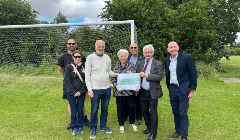 Back of the net: Council support helps Barton Junior Football Club bag their training goal