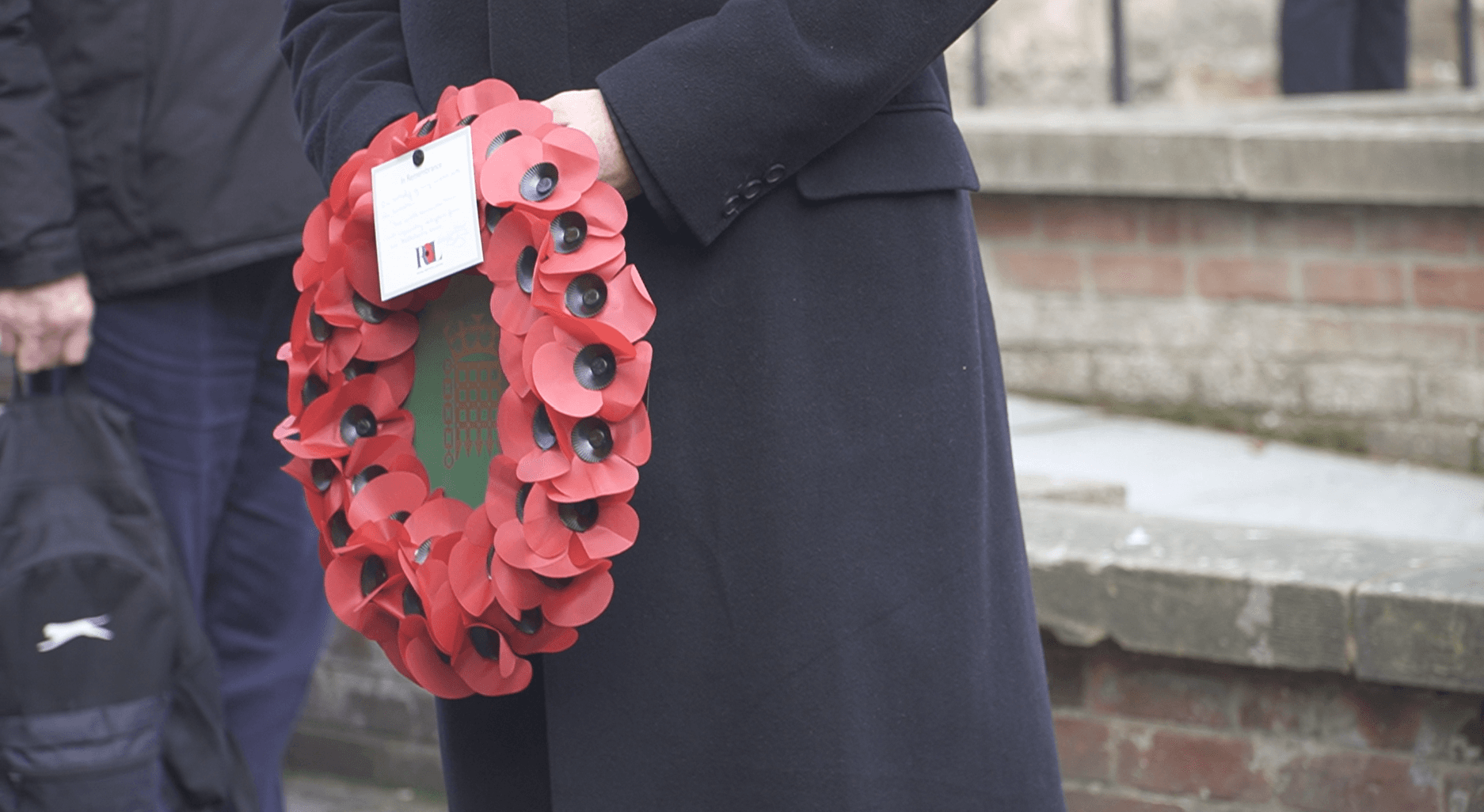 A Red wreath representing Remembrance Day