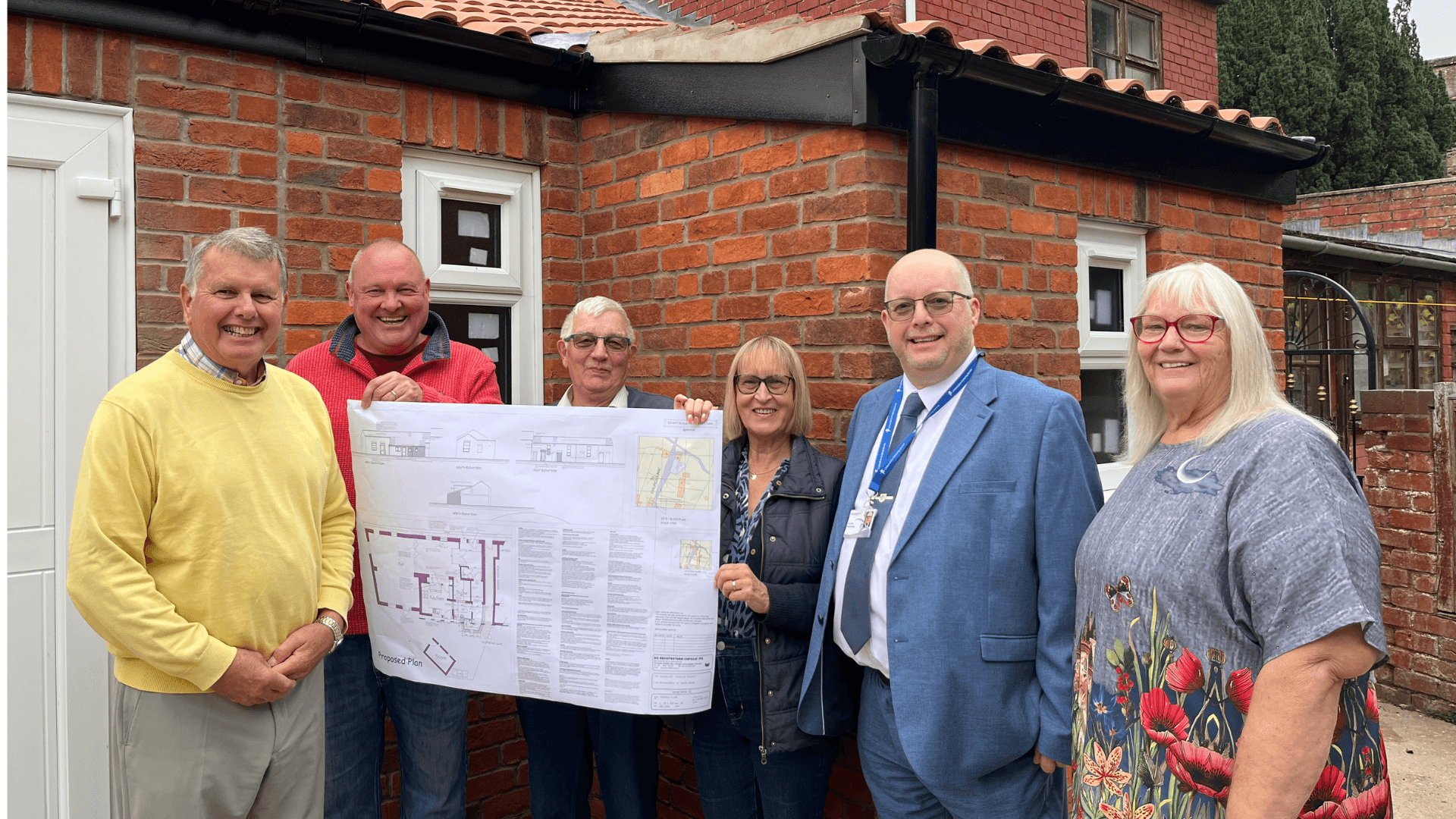 Members of Hundleby Parish Council with Cllr Philip Roberts