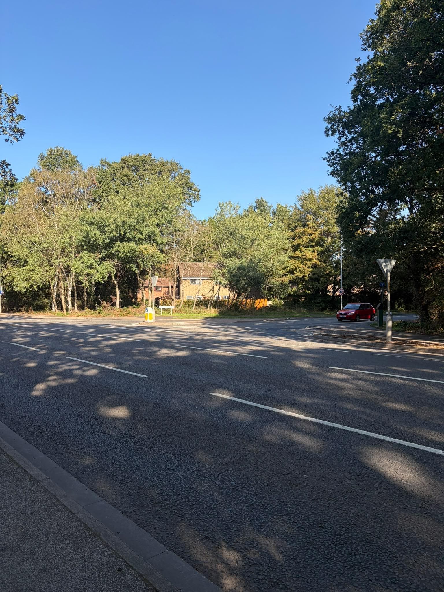 Roadworks at the Birchwood Avenue and Doddington Road junction